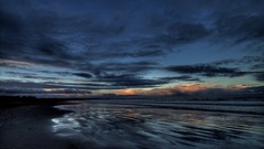 Sunrise sand Sea nature clouds summer Beaches skies waterscapes