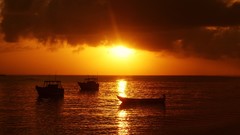Sunrise Sea water Boats India