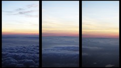 Sunrise sunset clouds skies