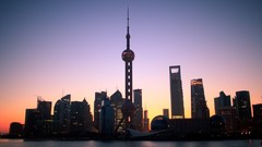 Sunrise sunset dawn Skyscrapers cities cityscapes