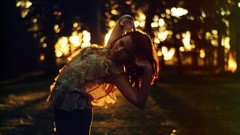 Sunrise sunset nature woman brunettes