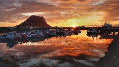 Sunrise sunset Sea nature