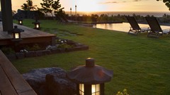 Sunrise sunset Sea water sun ocean view paradise evening 