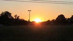 Sunrise sunset silhouettes