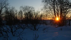 Sunrise sunset snow