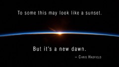 Sunrise sunset sun dawn horizon astronauts Earth outer space 