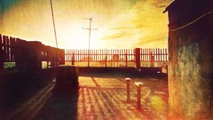 Sunrise sunset sun summer dawn roofs rooftops warm colors