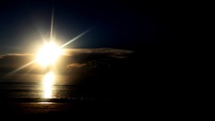 Sunrise water sun clouds light Beaches Photo manipulation 