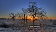 Sunrise winter England