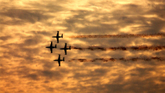 Sunset Aircraft military fly