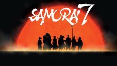 Sunset Anime cartoons Samurai 7 silhouettes character 