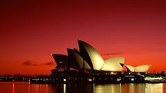 Sunset Australia Sydney architecture reflections sydney opera 