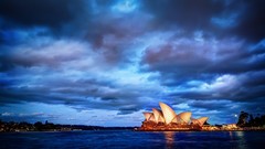 Sunset Australia Sydney cities cityscapes