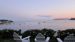 Sunset bay Oceans shore skyscapes