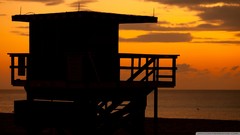 Sunset Beaches houses skyscapes