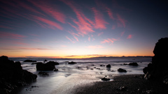 Sunset black Beaches