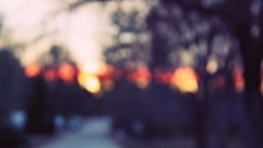 Sunset bokeh