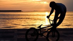 Sunset Boys! Beaches trick bmx motorbikes ns bikes traffic