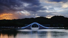Sunset Bridges cityscapes