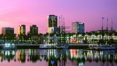 Sunset California Harbor Beaches