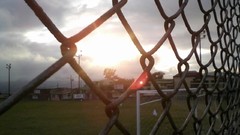 Sunset Chain Link Fence skyscapes