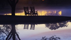 Sunset chairs Texas Beaches