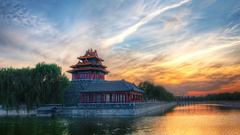 Sunset China Temples beijing
