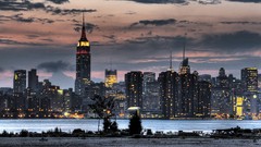 Sunset City Lights cityscapes