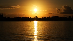 Sunset cityscapes architecture buildings