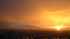 Sunset cityscapes buildings