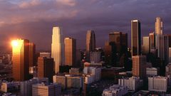 Sunset cityscapes buildings Skyscrapers