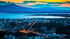 Sunset cityscapes dawn