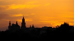 Sunset cityscapes night old