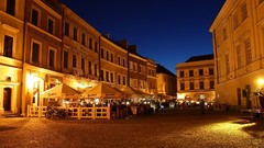 Sunset cityscapes night old