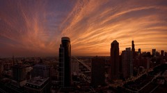 Sunset cityscapes skyscapes