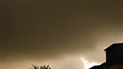 Sunset clouds air houses