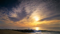 Sunset clouds Beaches