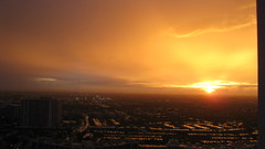 Sunset clouds cityscapes