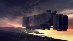 Sunset clouds cityscapes