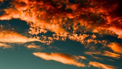 Sunset clouds Doomsday skies