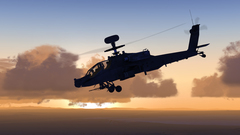 Sunset clouds Helicopters pilot