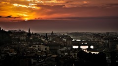 Sunset clouds Italy Florence architecture cityscapes skyscapes