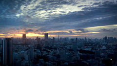 Sunset clouds Landscapes cityscapes