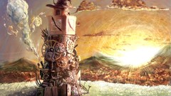 Sunset clouds Landscapes cityscapes