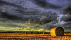 Sunset clouds Landscapes fields