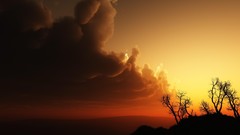 Sunset clouds Landscapes nature