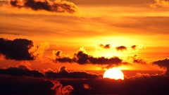 Sunset clouds Landscapes nature