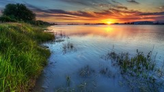Sunset clouds Landscapes nature