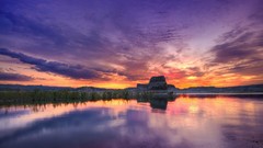 Sunset clouds Landscapes nature