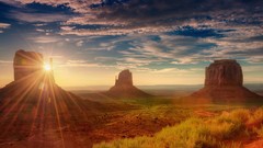 Sunset clouds Landscapes nature